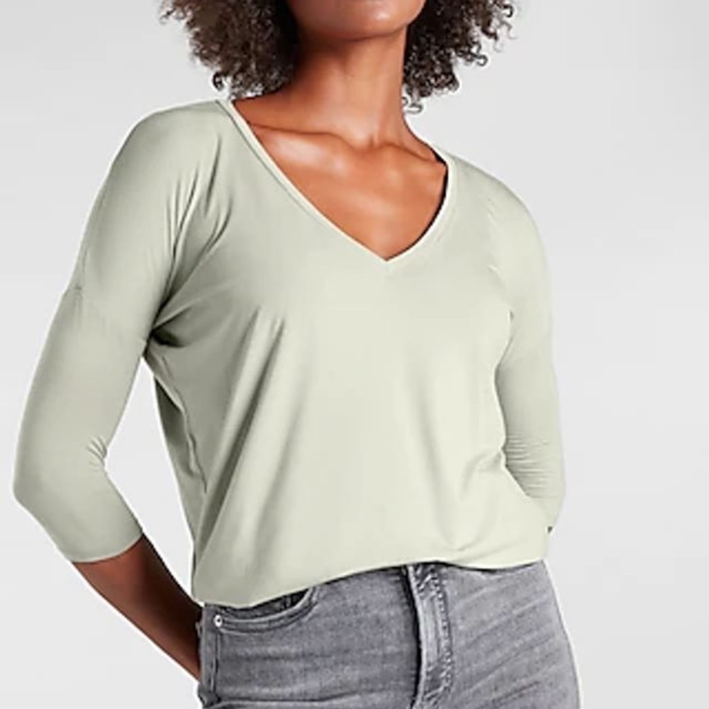 EXPRESS Three Quarter Relaxed Tee